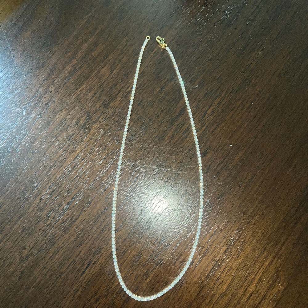 GLD Micro Tennis Chain Gold, Used, With Case and Box, Length 20 inches